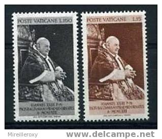 VATICAN / 378-379 / PRIX BALZAN POUR LA PAIX / PAPE  JEAN XXIII - Unused Stamps