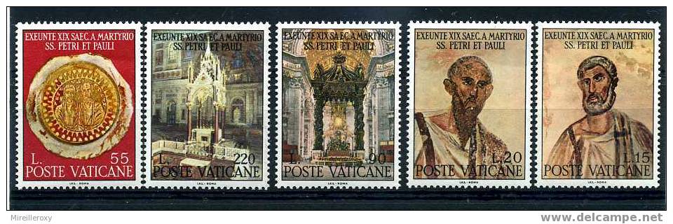 VATICAN / 466-470 / ST PIERRE ET ST PAUL / PEINTURE - Ungebraucht