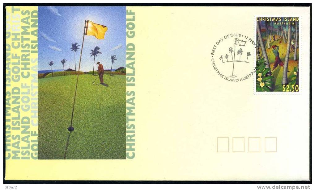 Christmas Island - Yvert 415 FDC - Golf - Christmas Island