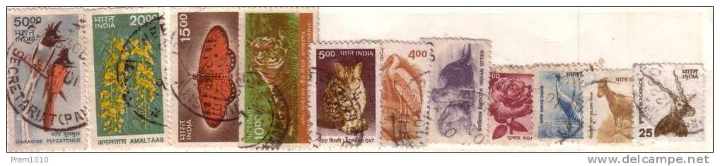 INDIA-2000 Definitive 9th Series- Complete Fauna And Flora Set - O Fine Used - Oblitérés