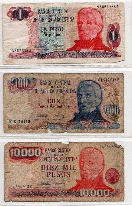 Lot 3 Billets D'Argentine - Argentinien