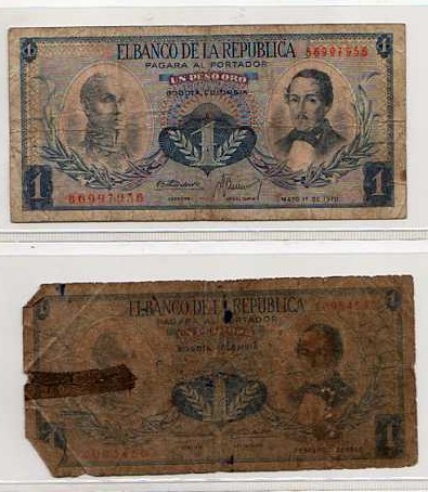 Lot 2 Billets De Colombie - Colombia