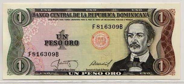 Billet 1 Peso Oro République Dominicaine - Repubblica Dominicana