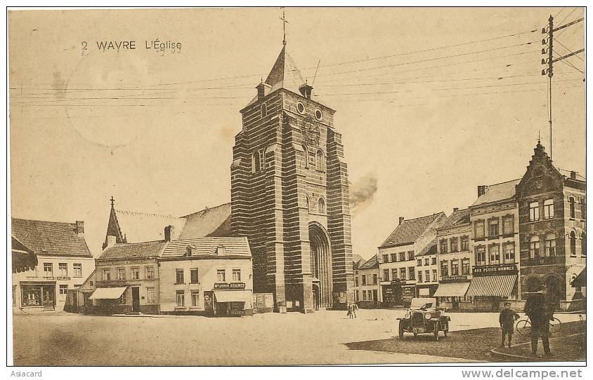 Wavre    2  Edit Boisac Timbrée 1924  Eglise - Wavre