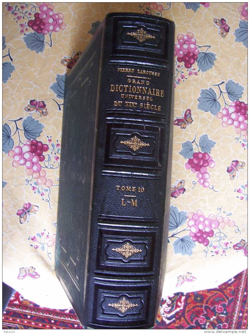 GRAND DICTIONNAIRE UNIVERSEL DU XIX ° SIECLE PIERRE LAROUSSE TOME 10 1873 - Diccionarios