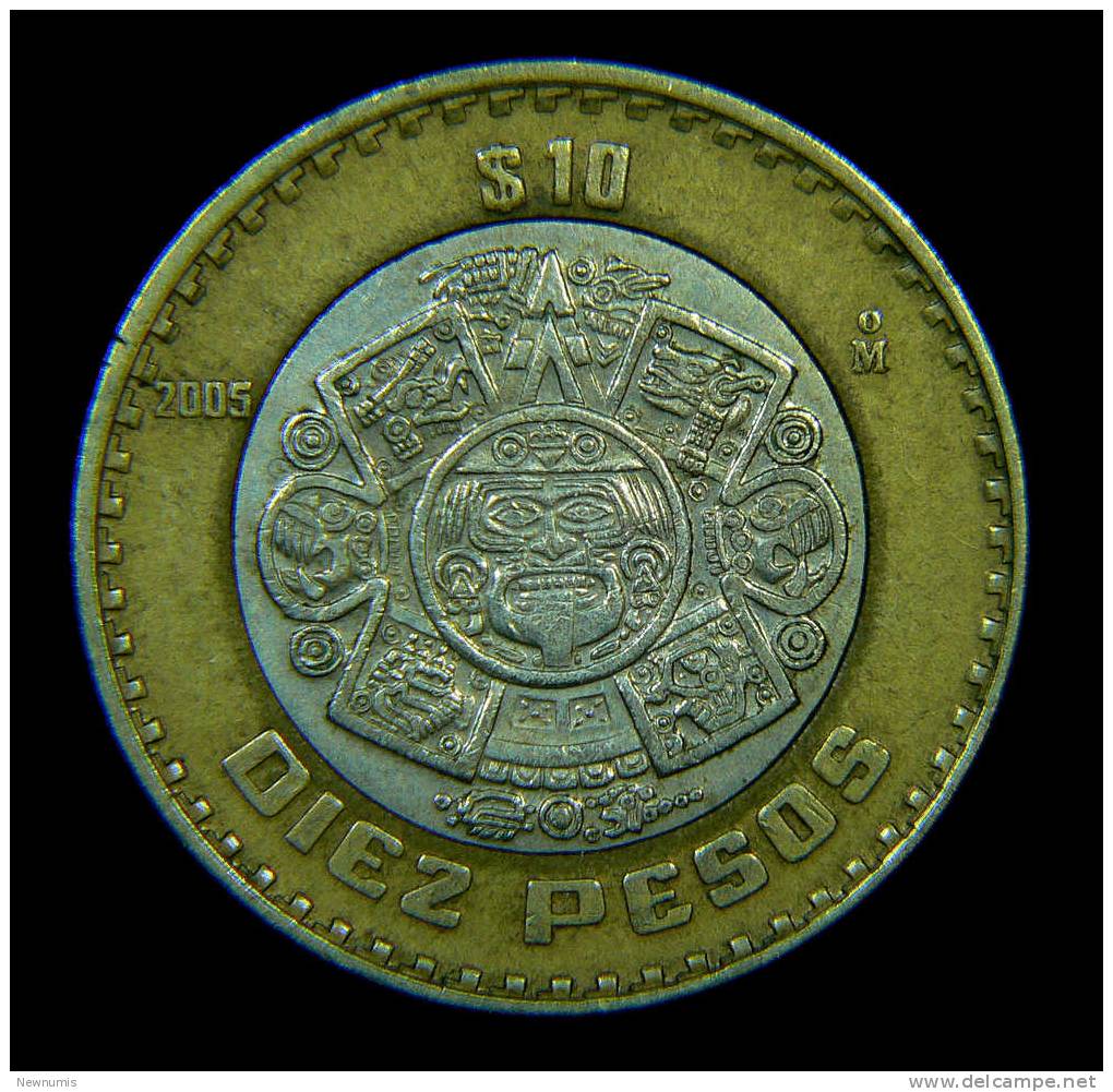 MESSICO 10 PESOS 2005 BIMETALLICA - Mexiko