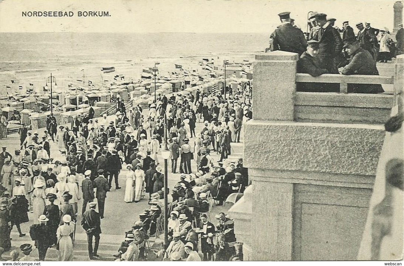 AK Nordseebad Borkum Strandpromenade ~1910 #22 - Borkum