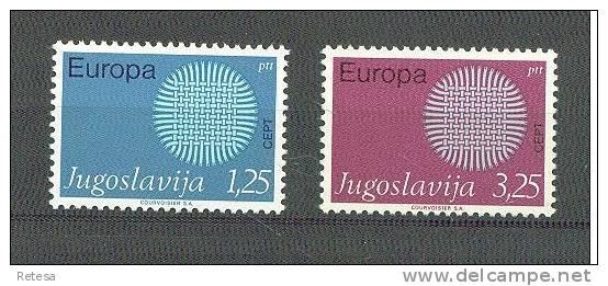 YOUGOSLAVIE   EUROPA ZEGELS  1970 ** - 1970