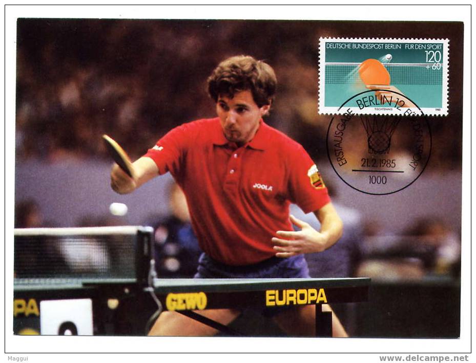 ALLEMAGNE BERLIN  Carte Maxi  1985  Tennis De Table - Tenis De Mesa