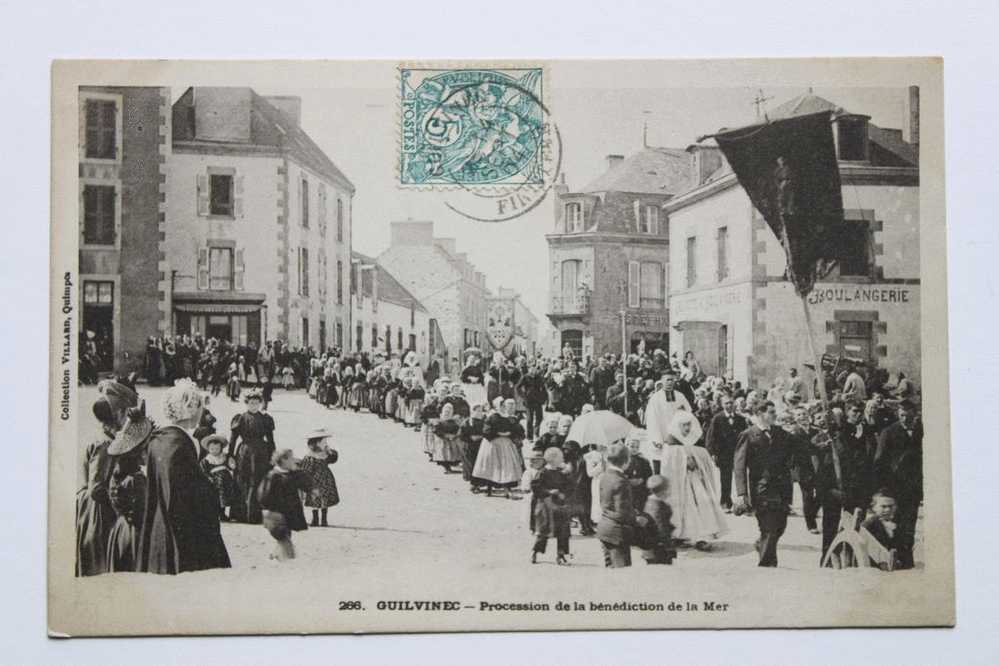 CPA - 29 - GUILVINEC - Procession De La Bénédiction De La Mer - Voyagée 1904 - Guilvinec