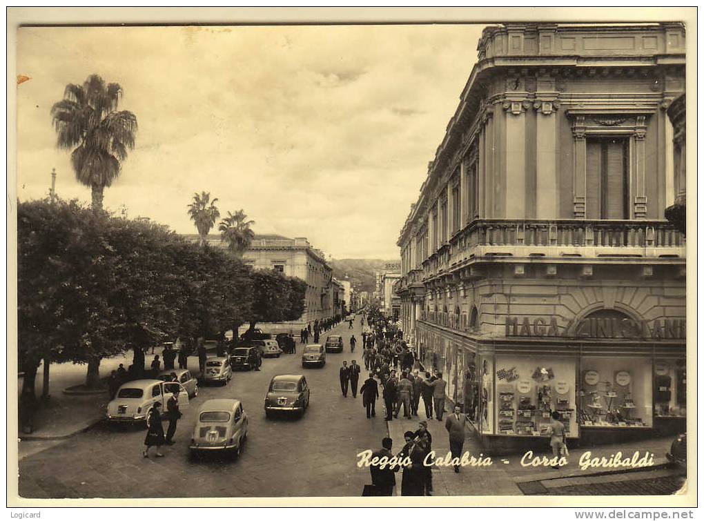 REGGIO CALABRIA CORSO GARIBALDI (PARTICOLARE LA STANDA E ANIMATA) 1958 - Reggio Calabria