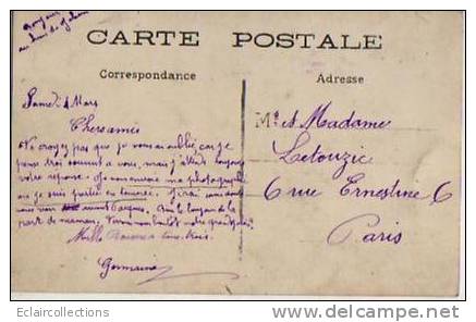 A Localiser ( Sans Doute Le Loiret) Carte Photo ..Attelage..  Boulangère En Livraison.. Chocolat Menier - A Identifier