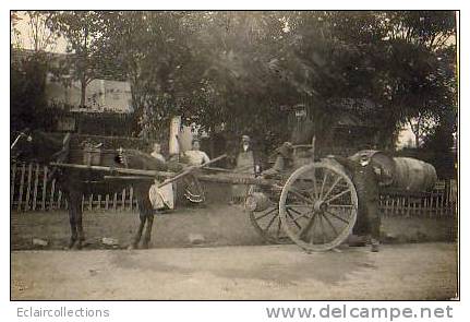 Bel Attelage Transport De Fûts  Et Tonneaux  A Identifier SVP( Voir Description) - A Identifier