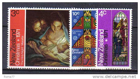 ZEL179 - NUOVA ZELANDA 1971 ,  Yvert Serie 548/550  ***  Natale - Unused Stamps