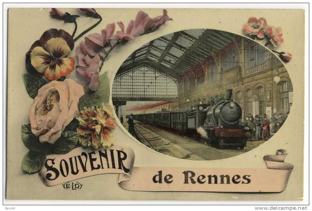 RENNES. - SOUVENIR. Locomotive Beau Plan - Rennes