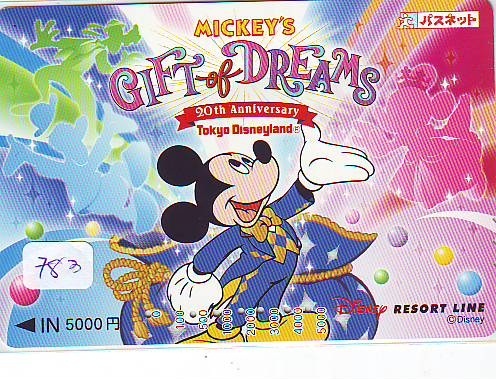 DISNEY Carte Prépayée Japon (783) DISNEY JAPAN * PREPAID CARD * MICKEY MOUSE - Disney