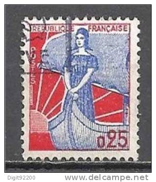 1 W Valeur Oblitérée,used - FRANCE - YT 1234 * 1960 - N° 1090-8 - 1959-1960 Marianne In Een Sloep