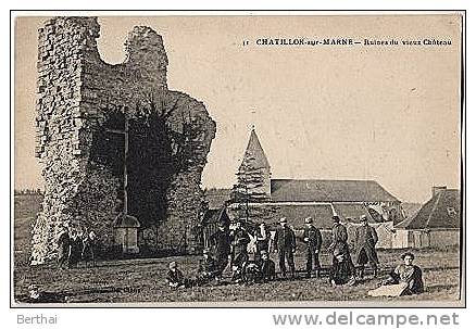 51 CHATILLON SUR MARNE- Ruines Du Vieux Chateau - Châtillon-sur-Marne