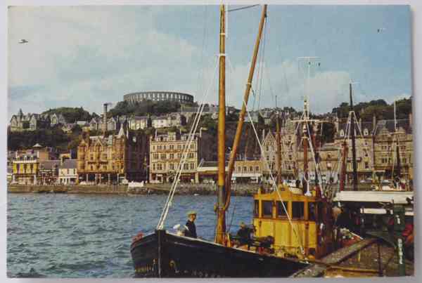 UK / SCOTLAND - Oban From Station Pier, Argyll - Ca. 1960s Postcard - Argyllshire