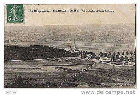 51 CHATILLON SUR MARNE - Vue Generale Du Prieure De Binson - Châtillon-sur-Marne