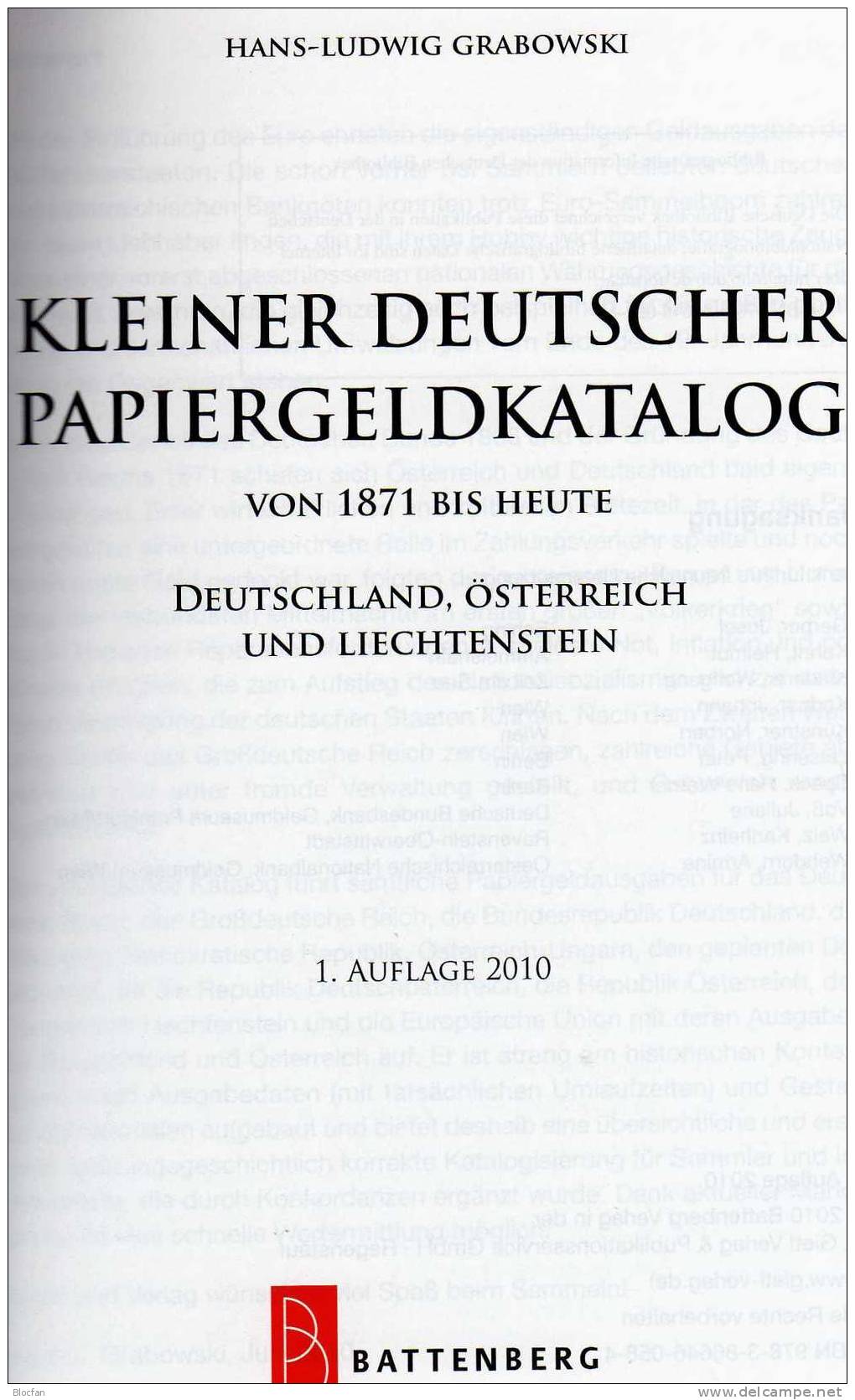 Banknoten Katalog Deutschland 2011 Neu 12&euro; Für Papiergeld Neue Auflage EURO-Banknoten Grabowski Battenberg Verlag - Finnland