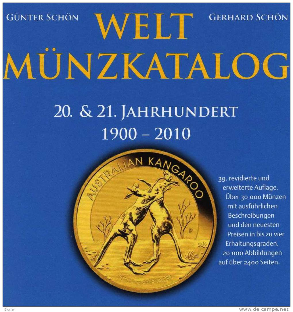 Weltmünzkatalog Schön 2011 neu 50€ Münzen des 20.Jahrhundert A-Z Battenberg Verlag Europa Amerika Afrika Asien Ozeanien