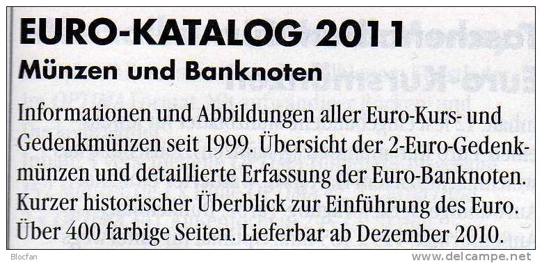 EURO Münz Katalog Deutschland 2011 Neu 9€ Für Numis-Briefe/Numisblätter Neue Auflage Mit Banknoten Catalogue Leuchtturm - Libros & Software