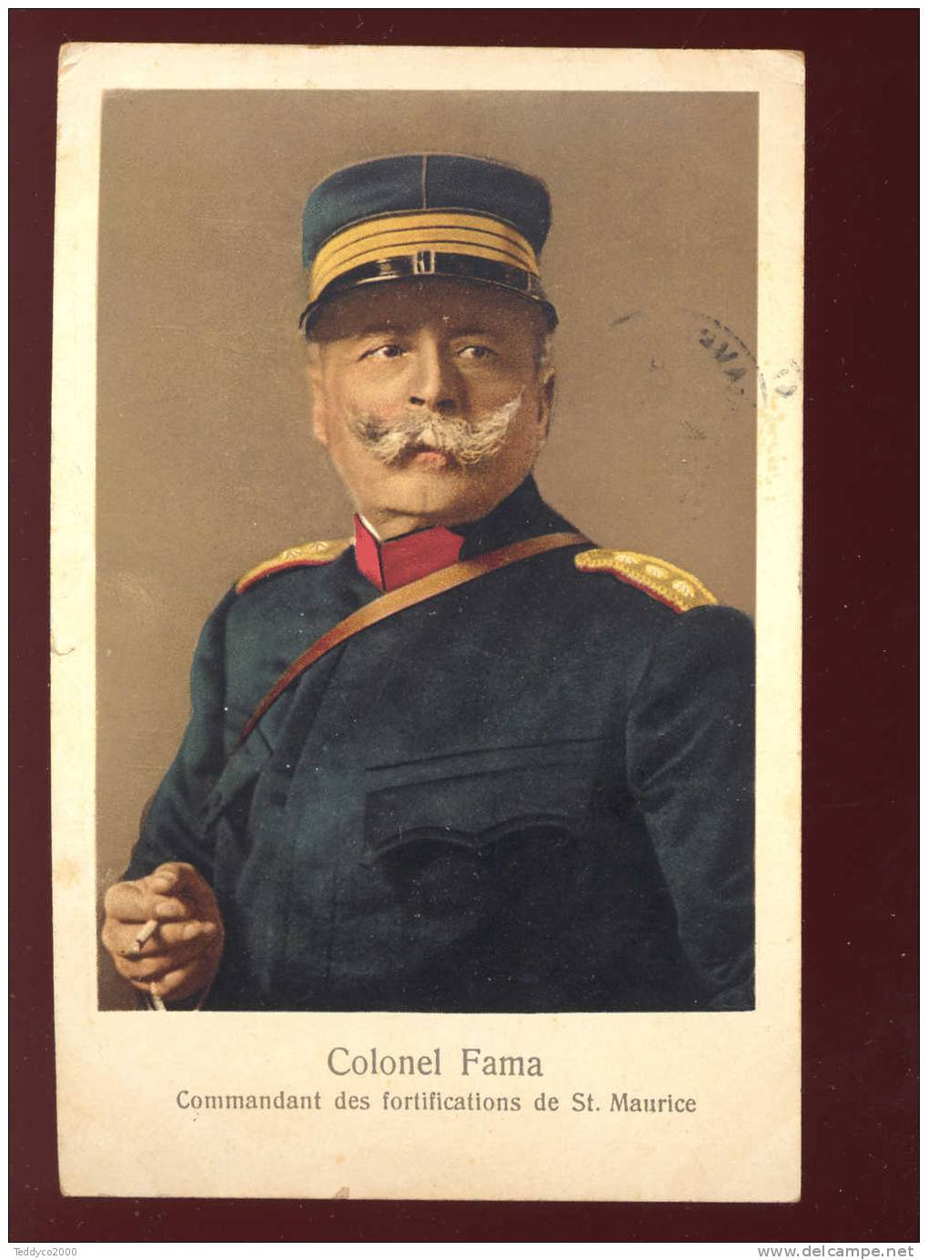 Colonel FAMA Commandant Des Fortifications De St. Maurice - Personnages