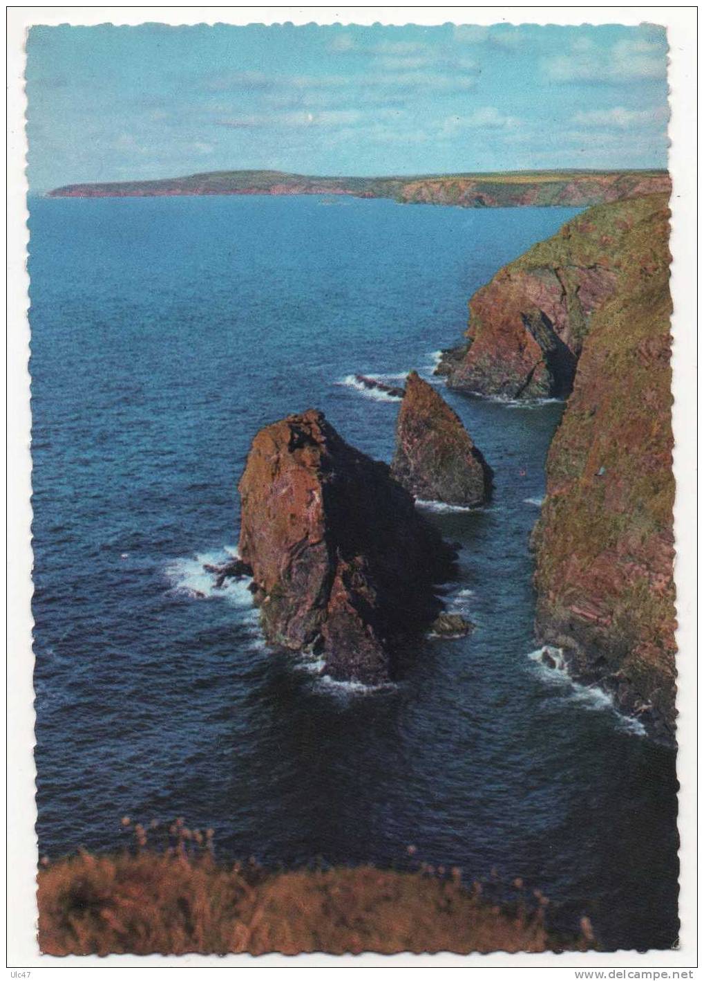 - NEAR HELLS MOUTH, ST IVES, VIEW FROM NORTH CLIFFS - CORNISH RIVIERA - Scan Verso - - St.Ives