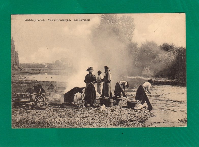 69, ANSE, Vue Sur L'Azergue, Laveuses, Dos Divisé, Non écrite, Bon état - Anse