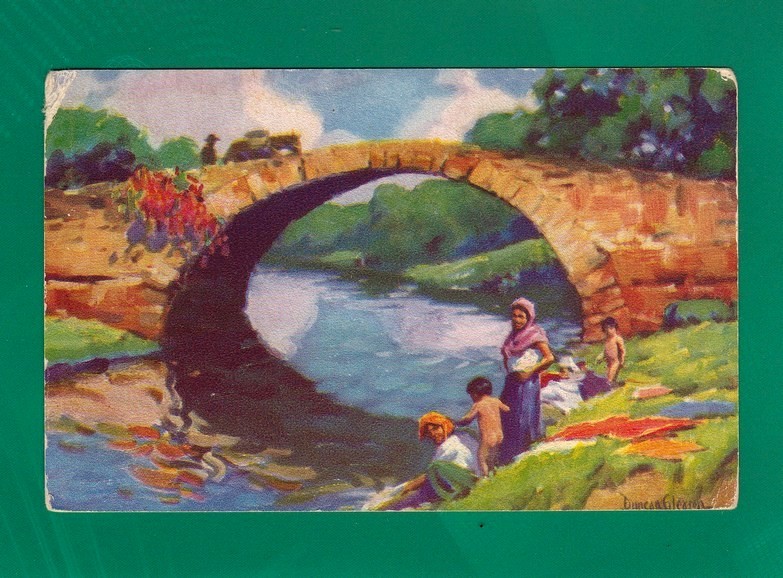 Morgan´s Bridge, At Old Panama, Tableau Duncan Fileason, Beau Reflet Pont Sur L'eau, Dos Divisé Non écrit - Panamá