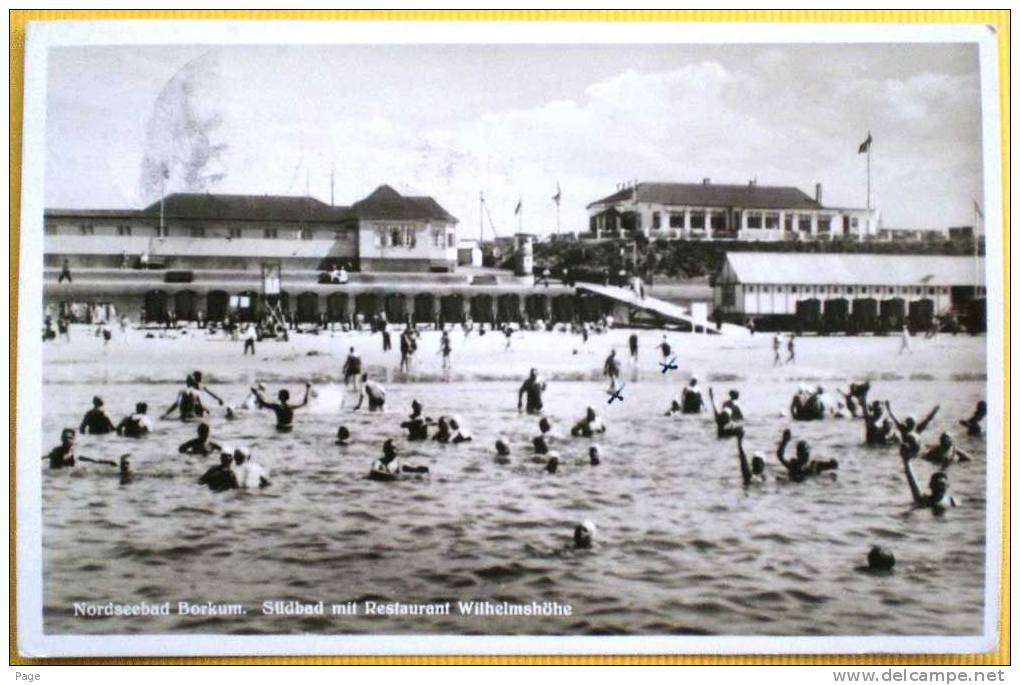 Nordseebad Borkum,Südbad Mit Restaurant Wilhelmshöhe,1937 - Borkum