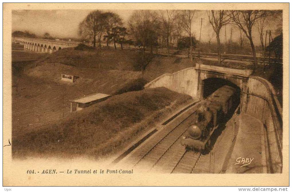 CPA - 47 - AGEN - Le Tunnel Et Le Pont-Canal -  051 - Agen