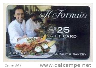 Il Tornaio   U.S.A.,  Carte Cadeau Pour Collection # 1 - Gift And Loyalty Cards