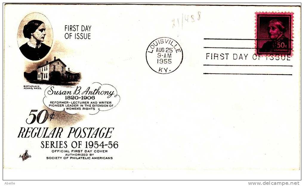 21/488    FDC  1955   VALUE 0.5  $ - 1951-1960