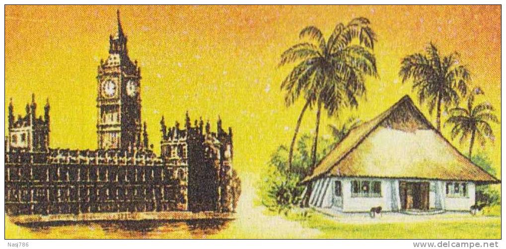 Clock Tower, Palm Tree, Boat, Flag, Bird, Sun, Betio Harbour, Cover, Kiribati - Kiribati (1979-...)