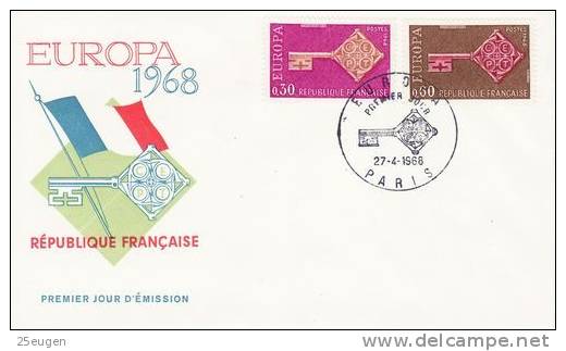FRANCE  1968 EUROPA CEPT FDC - 1968