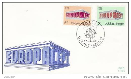 BELGIUM 1969  EUROPA CEPT FDC - 1969