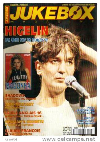 REVUE  Jacques Higelin / Madonna  "  Jukebox Magazine N° 166  " - Muziek