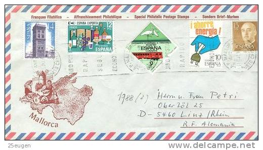 SPAIN 1969 COVER SENT TO GERMANY - Moulins