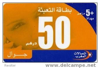 @+ Carte Jawal - Femme Orange Et Bleue - 50 + 5 - Marruecos