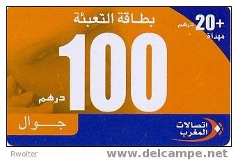 @+ Carte Jawal - Femme Orange Et Bleue - 100 + 20 - Marruecos