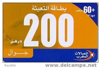 @+ Carte Jawal - Femme Orange Et Bleue - 200 + 60 - Maroc