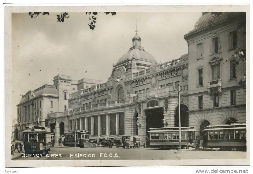 Buenos Aires  Estacion F.C.C.A. Tramway Tranvia - Argentina