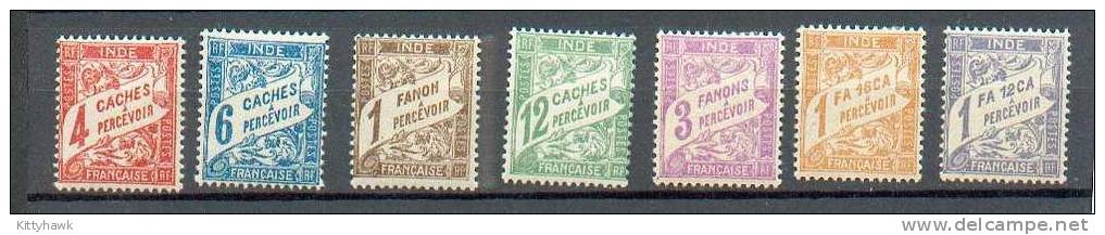 INDE 232 - YT Taxe 12 à 18 * - Charnières Complètes - Unused Stamps