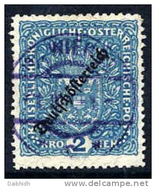 AUSTRIA 1919 Deutschösterreich 2Kr Perf. 11½ Used (O)  Michel 243B - Used Stamps