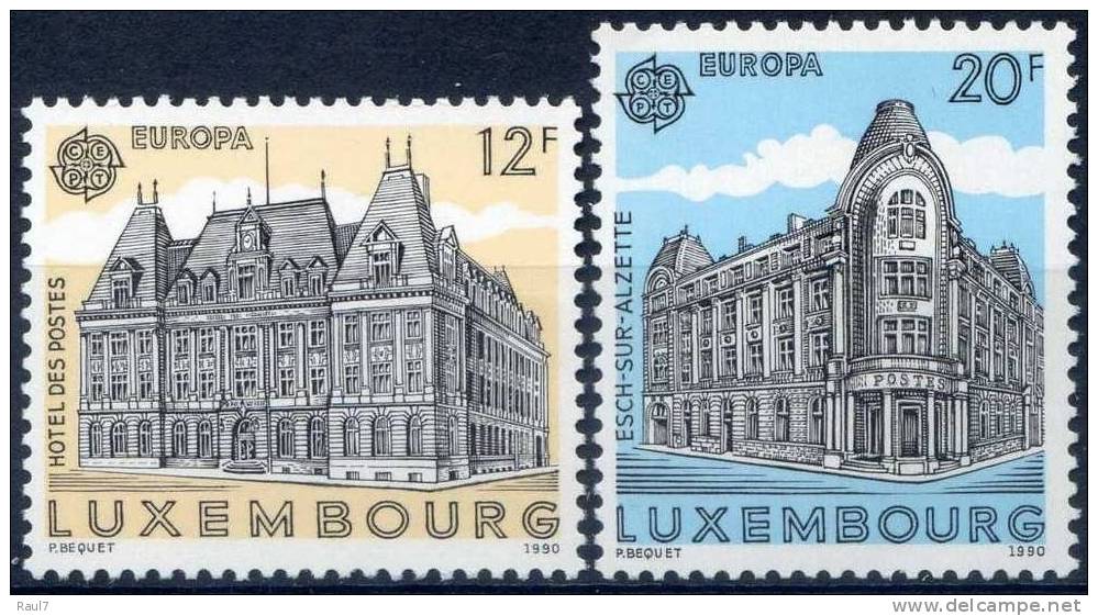 EUROPA - CEPT 1990 - Luxembourg - 2 Val Neufs // Mnh - 1990
