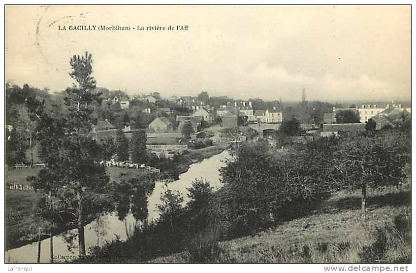 Morbihan -ref B250- La Gacilly - La Riviere De L Aff    - Carte Bon Etat - - La Gacilly