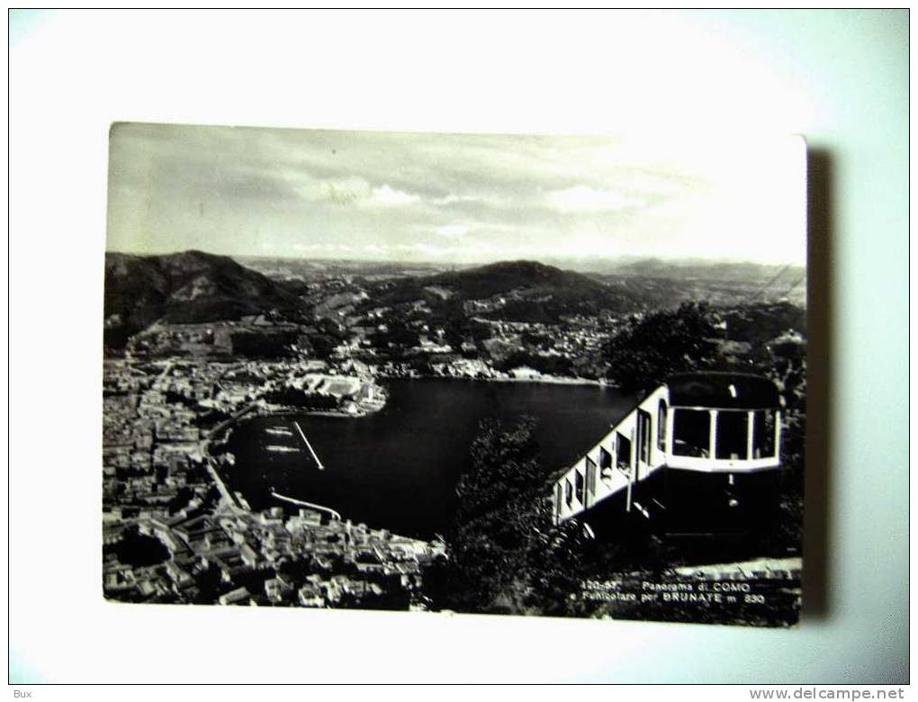 COMO  FUNICOLARE DI BRUNATE TRENO TRAIN  LOMBARDIA  VIAGGIATA COME DA FOTO - Funicular Railway