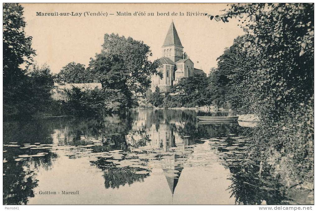 MAREUIL-SUR-LAY   Matin D'été Au Bord De La Rivière - Mareuil Sur Lay Dissais